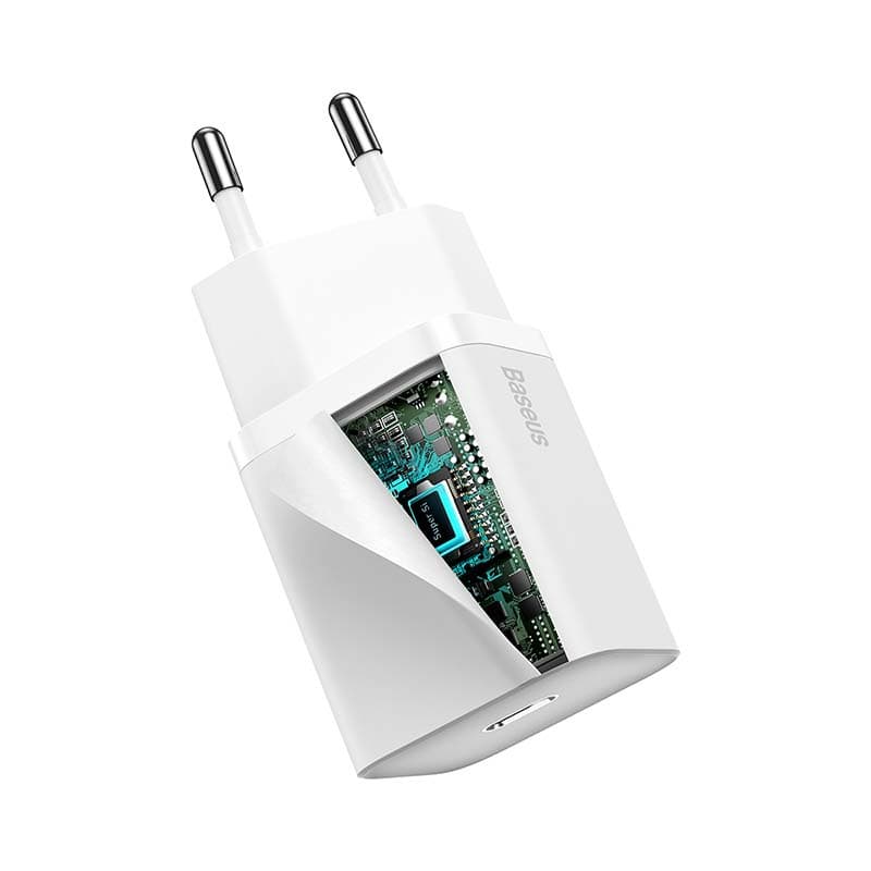 Baseus Super Si Quick Charger 1C 20W USB-C kabel Lightning 1m (bela) 5