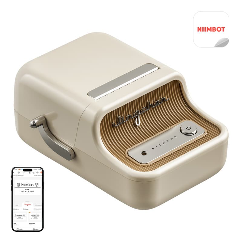 Prenosni tiskalnik nalepk Niimbot B21 Pro (krem)