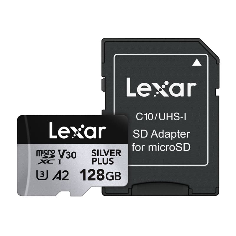 Lexar High-Performance Silver Plus microSDXC 128GB + adapter