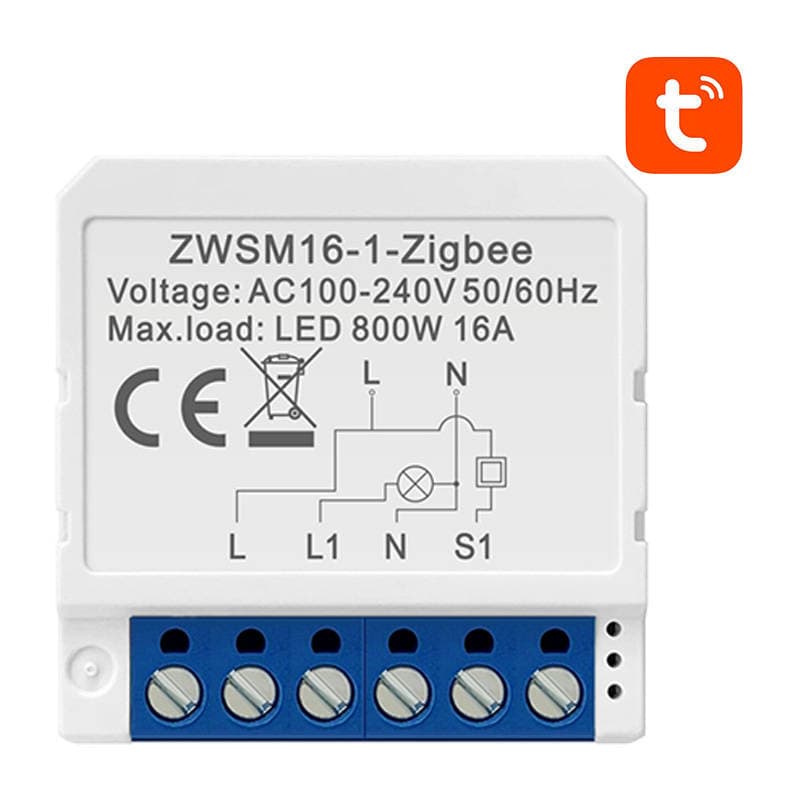 Pametni modul ZigBee Avatto ZWSM16-W1 TUYA (1-kanalni)