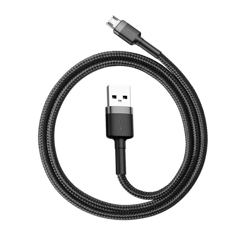 Baseus Cafule Micro USB kabel 2.4A, 1m (siv + črn) 3