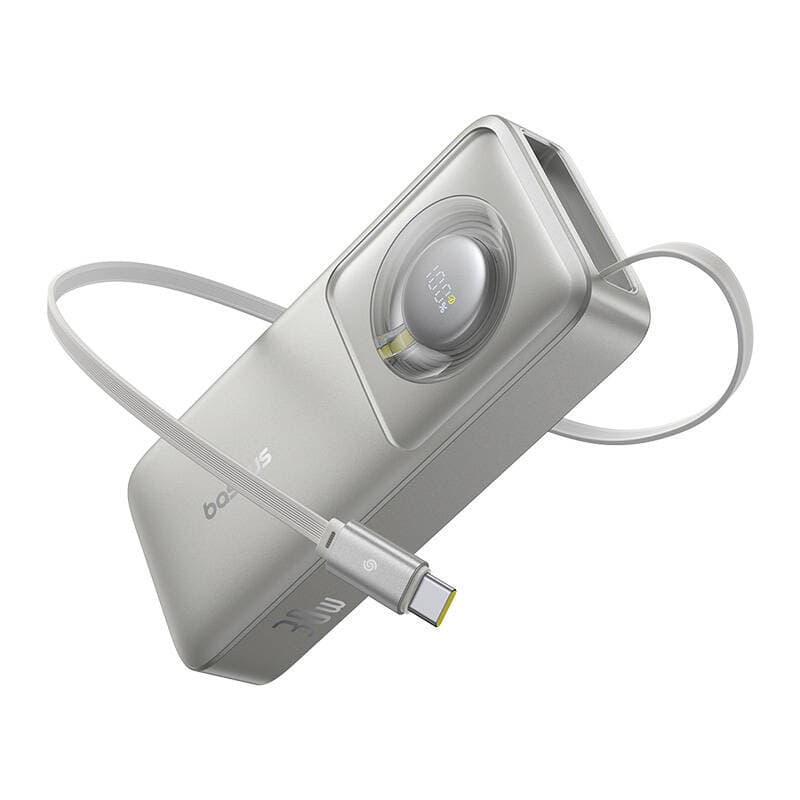 Baseus OS Free2Pull Powerbank 10000mAh 30W + kabel (siva) 4