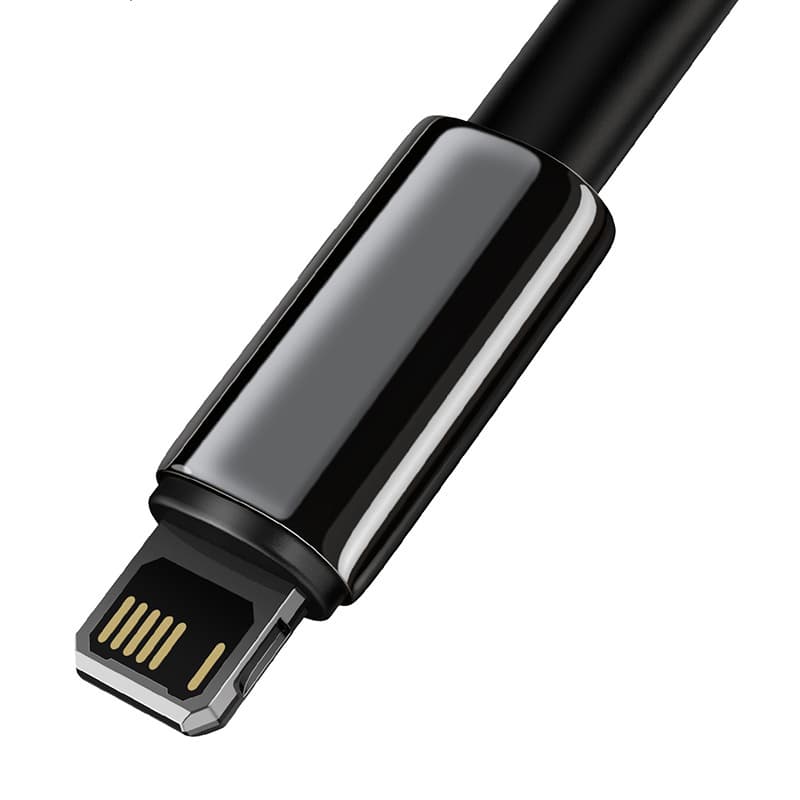 Baseus Tungsten Gold USB na Lightning polnilni kabel 2m, 2.4A, črn 5