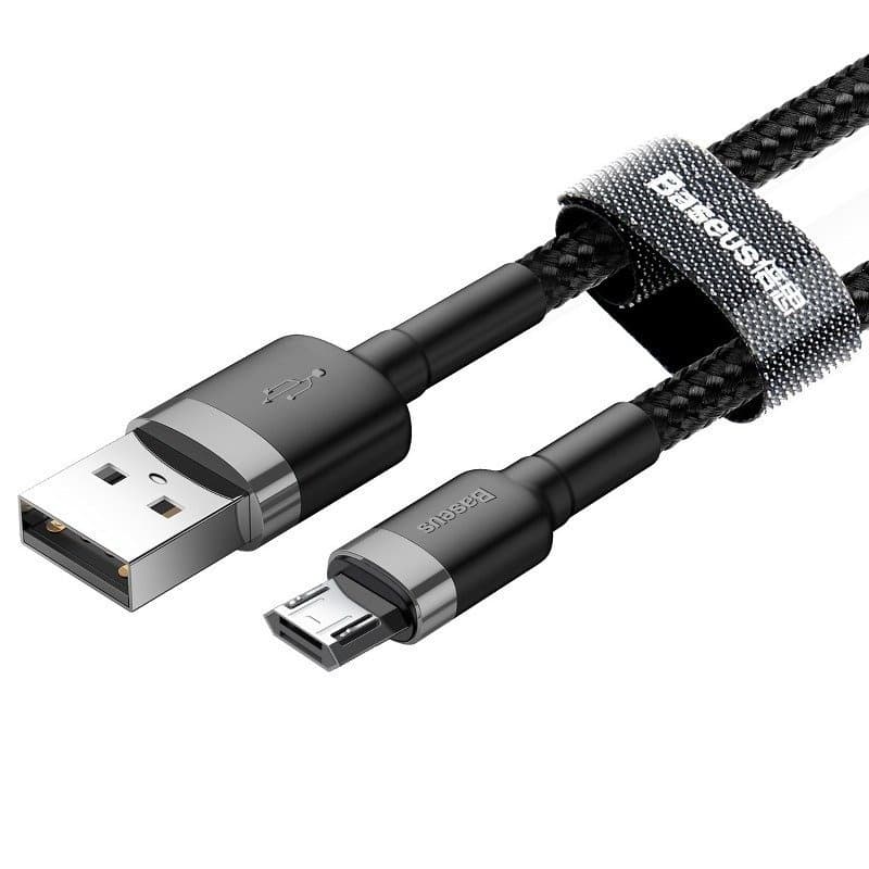 Baseus Cafule Micro USB kabel 2.4A, 1m (siv + črn) 2