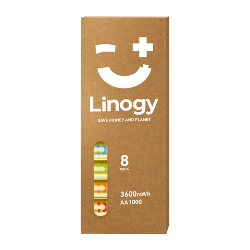 Linogy AA Li-ion Pro baterije, komplet 8 kosov