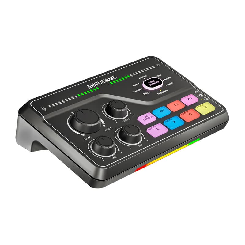 Fifine SC8 RGB gaming mešalnik (črn) 2