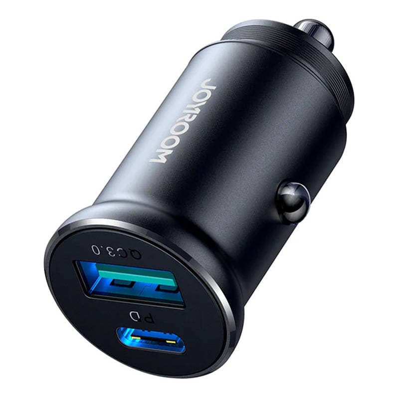 Avtomobilski polnilnik Joyroom JR-CCN05, USB-A + USB-C, 30W 2