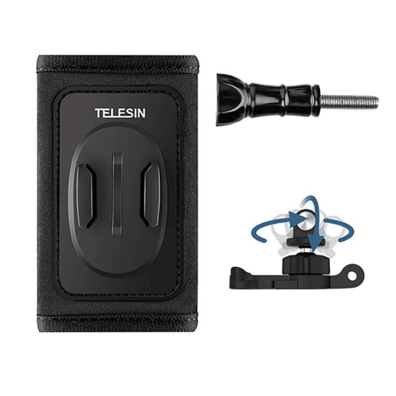 Telesin nosilec za naramnico nahrbtnika z 360° J-Hook za GoPro/Osmo Action