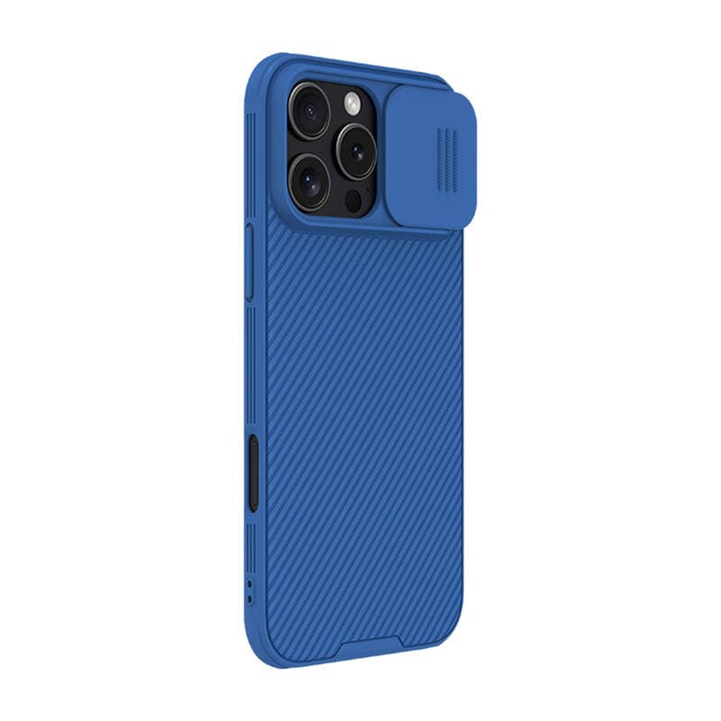 Ovitek Nillkin CamShield Pro za iPhone 16 Pro Max (modri) 6