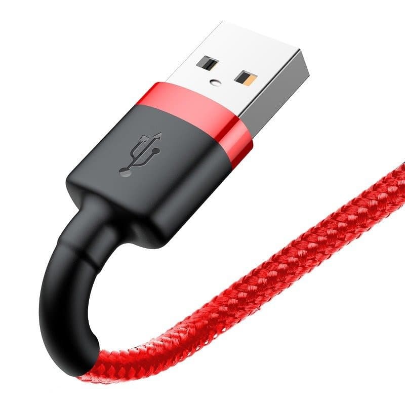 Baseus Cafule USB Lightning kabel 2.4A, 1m (črna + rdeča) 5