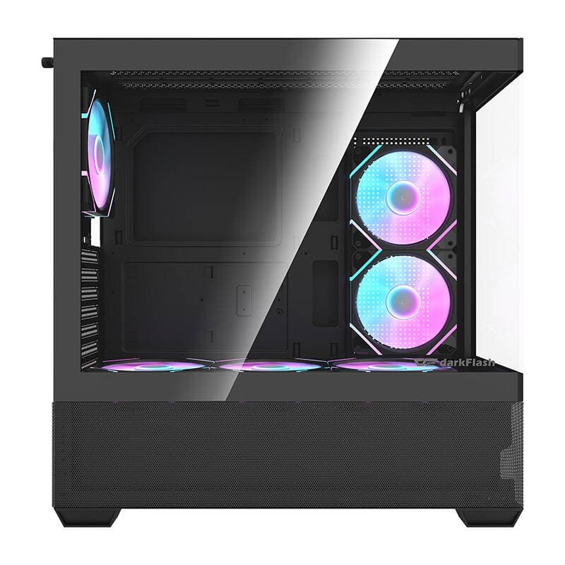 Računalniška ohišje Darkflash DS900 AIR (črno) + 6 ARGB ventilatorjev 2