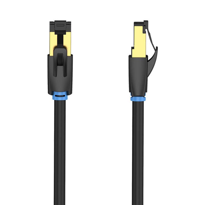 Mrežni kabel CAT8 SFTP Vention IKABF RJ45 Ethernet 40Gbps 1m črn