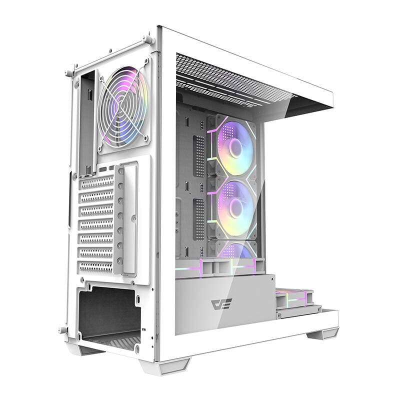 Računalniška ohišje Darkflash DS900 (belo) + 7 ARGB ventilatorjev 6