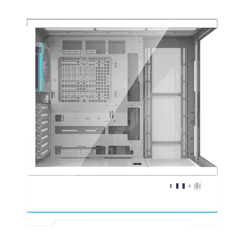 Računalniško ohišje Darkflash DY451 PRO (belo) + 1 ventilator 2