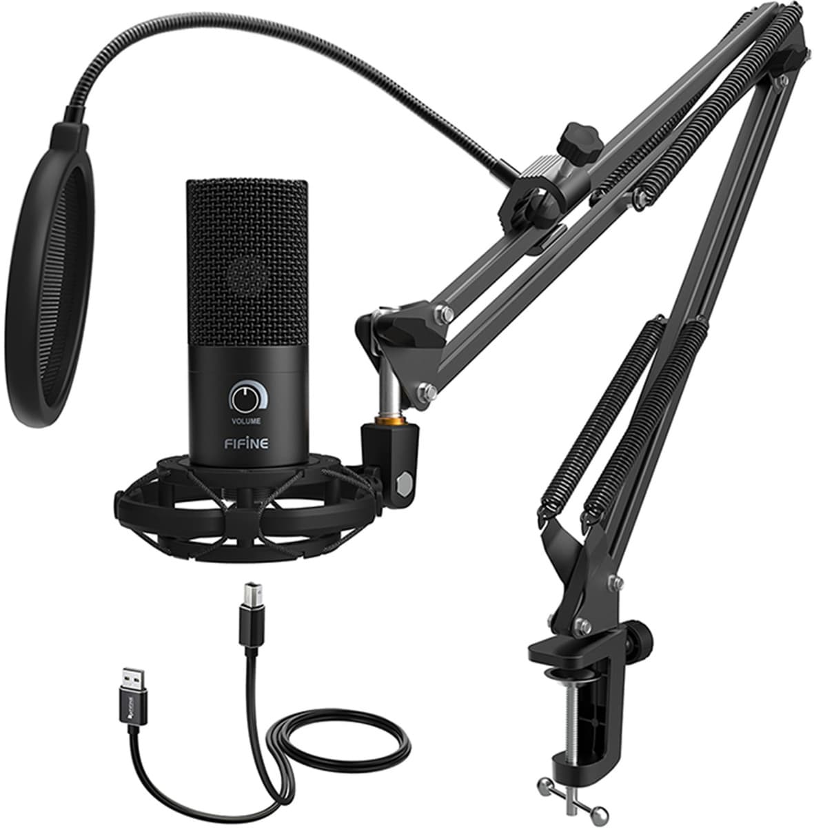 Studio mikrofon Fifine T669 (črn) z dodatki