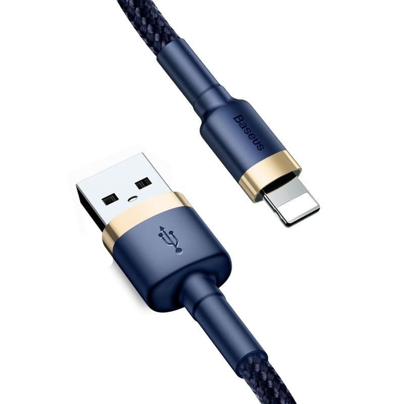 Baseus Cafule Lightning kabel, 1,5A, 2m (Zlat+Temno modra) 2
