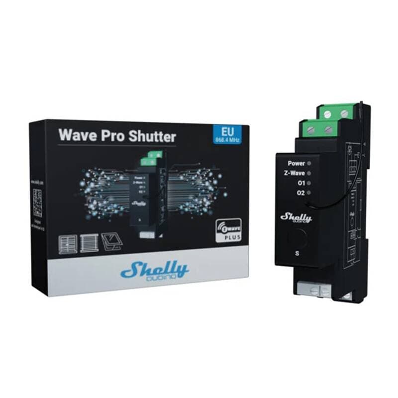 DIN relej Shelly Qubino Wave Pro Shutter z merjenjem energije 2