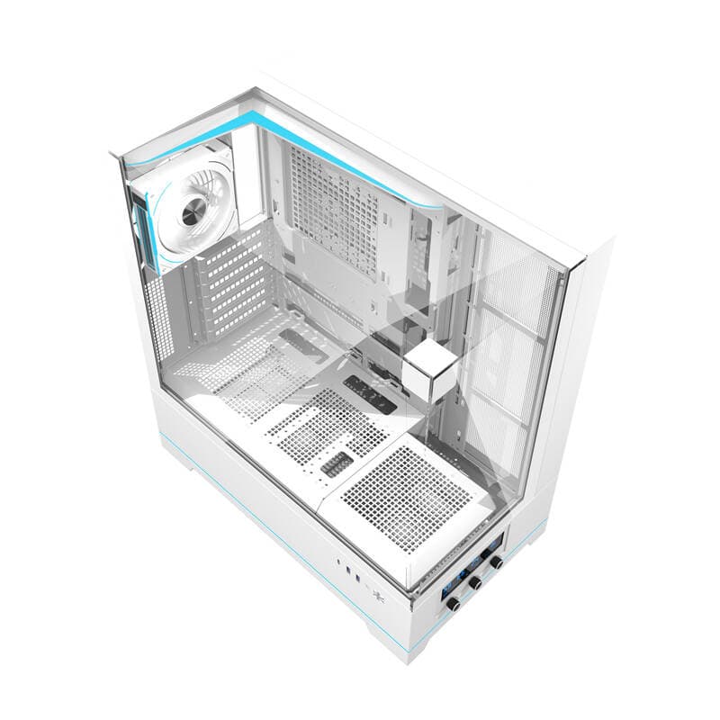 Računalniško ohišje Darkflash DY450 PRO (belo) + 1 ventilator 7