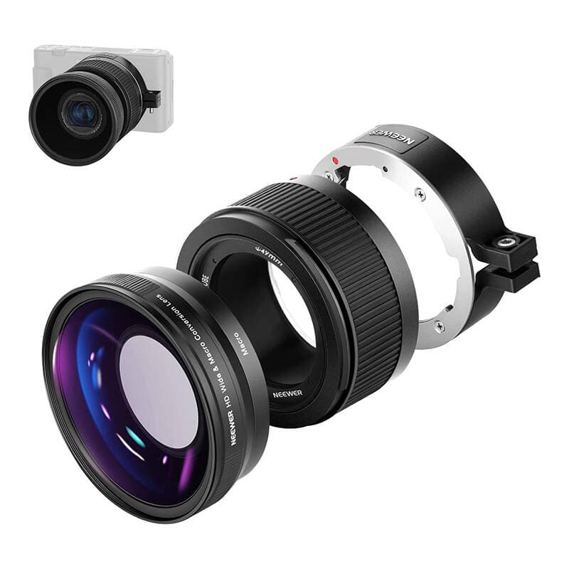 Neewer širokokotni objektiv za Sony ZV1 (črn)
