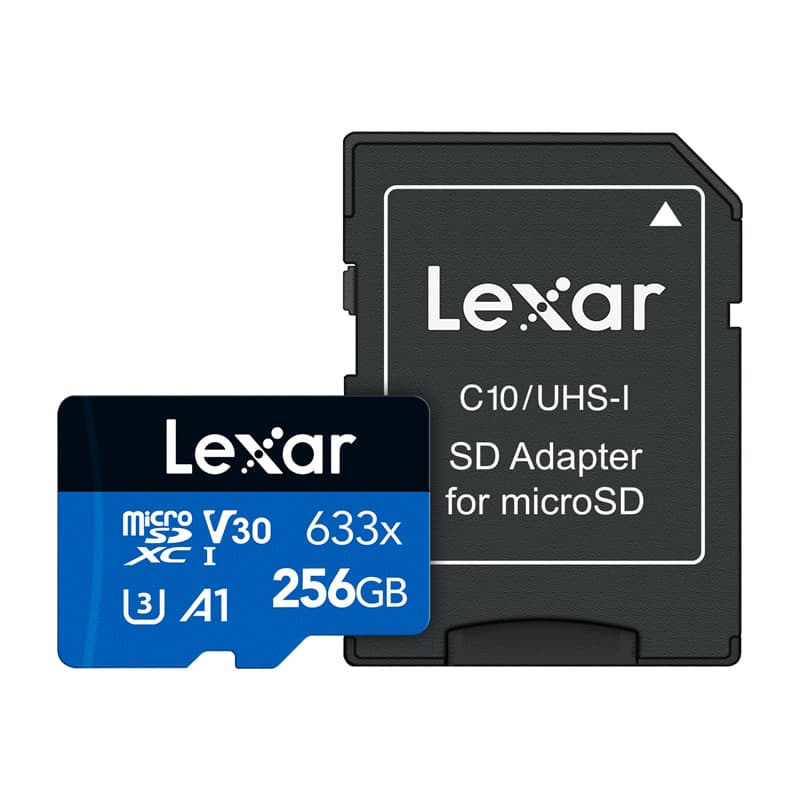 Lexar 633x microSDXC 256GB pomnilniška kartica + SD adapter