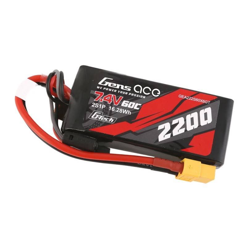 GensAce G-Tech LiPo baterija 2200mAh 7.4V 60C 2S1P XT60 3