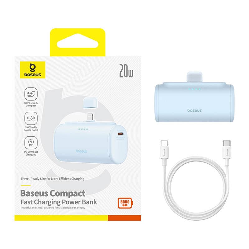 Baseus OS Compact IP Powerbank 5000mAh 20W (modra) 8