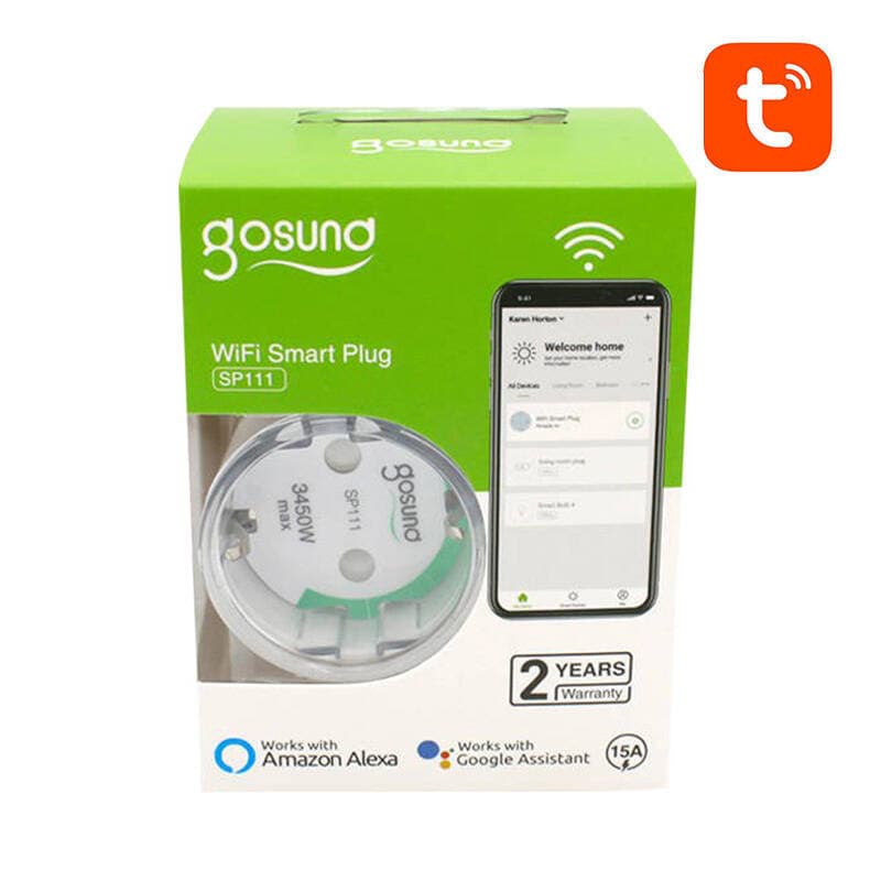 Pametni vtič Gosund SP111 16A WiFi (2 kosa, Tuya) 5