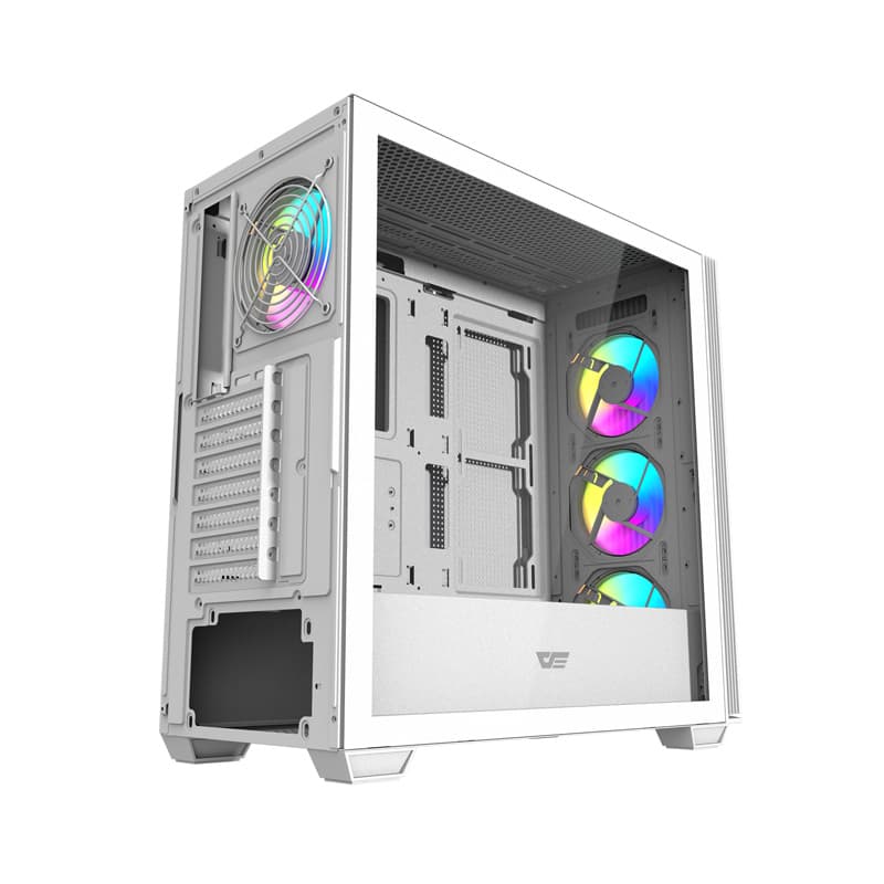 Darkflash DS900WS računalniško ohišje (belo) + 4 ARGB ventilatorji 2