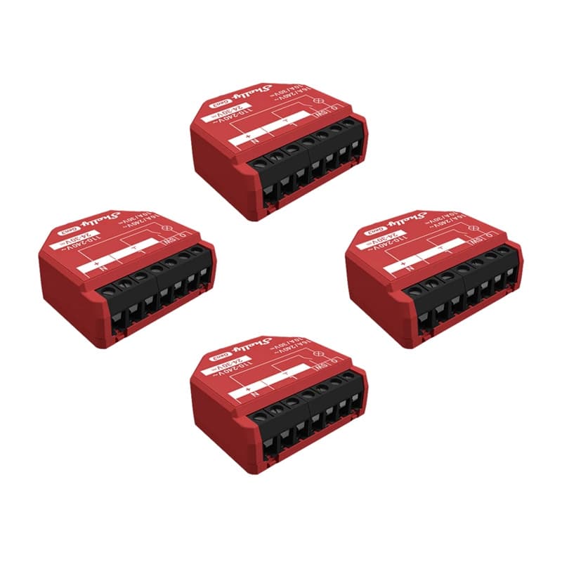 Shelly 1PM Gen3 komplet 4 krmilnikov WiFi/Bluetooth