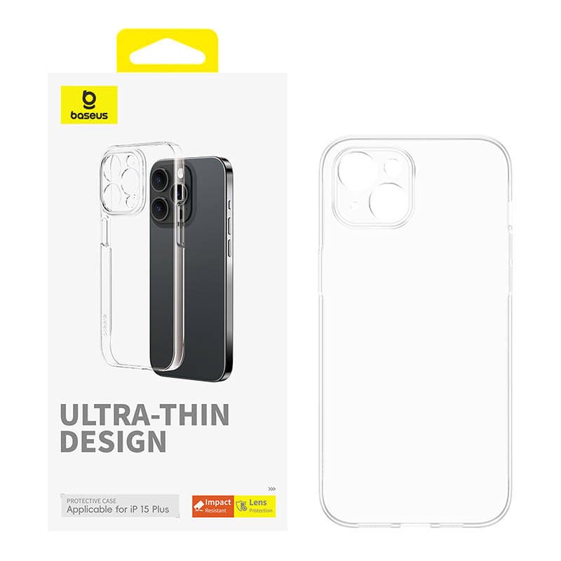 Baseus OS-Lucent Series prozoren ovitek za iPhone 15 Plus 3