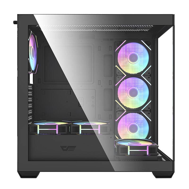 Računalniška ohišje Darkflash DS900 (črno) + 7 ARGB ventilatorjev 2