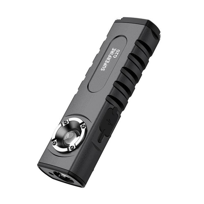 Večnamenska svetilka SuperFire G20, 470lm, USB, laser