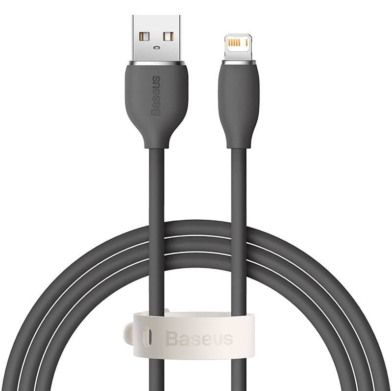 Baseus Jelly kabel USB na Lightning, 2.4A, 1.2m (črn) 2