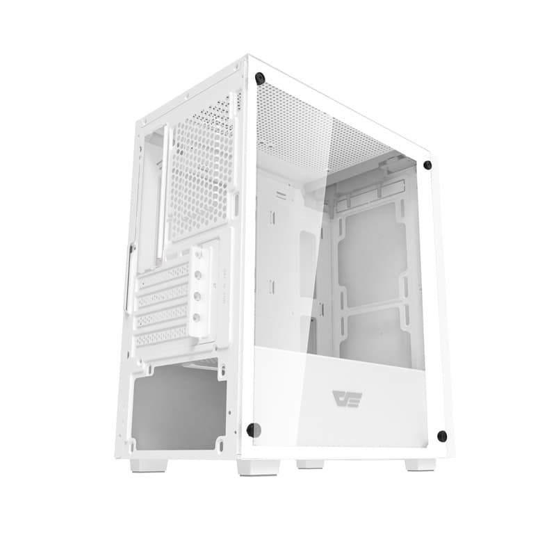 Darkflash M305 računalniško ohišje brez ventilatorjev (Bela) 6