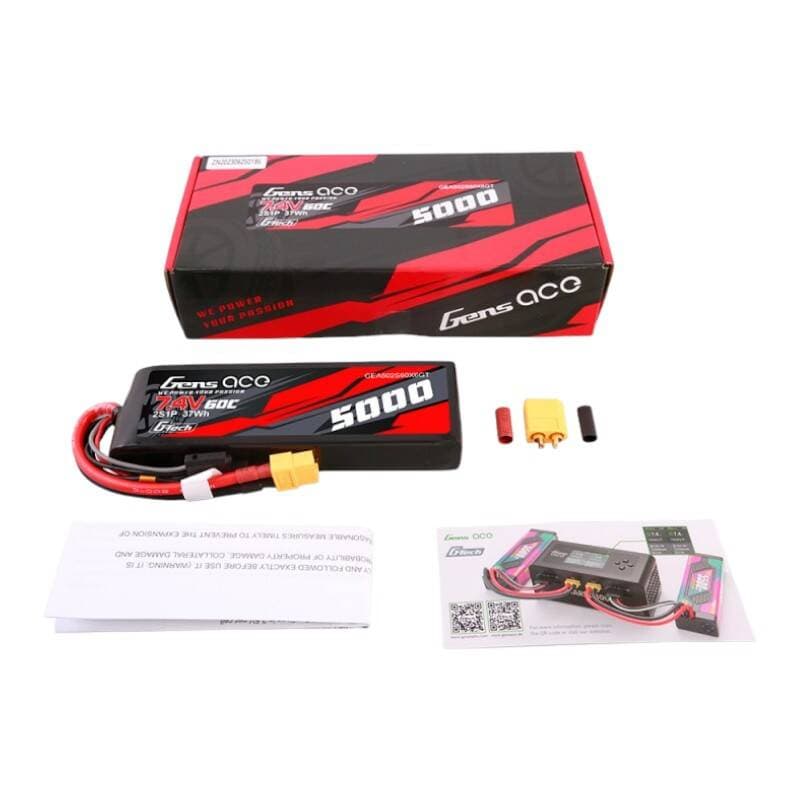 Gens ace G-Tech 5000mAh 7.4V 60C 2S Lipo baterija (XT60) 5
