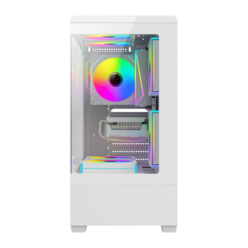 Računalniško ohišje DarkFlash C365 (belo) + 5 ventilatorjev 4