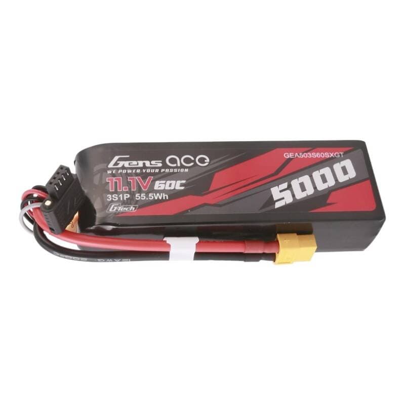 Gens ace G-Tech 5000mAh 11.1V 60C 3S1P kratka Lipo z XT60
