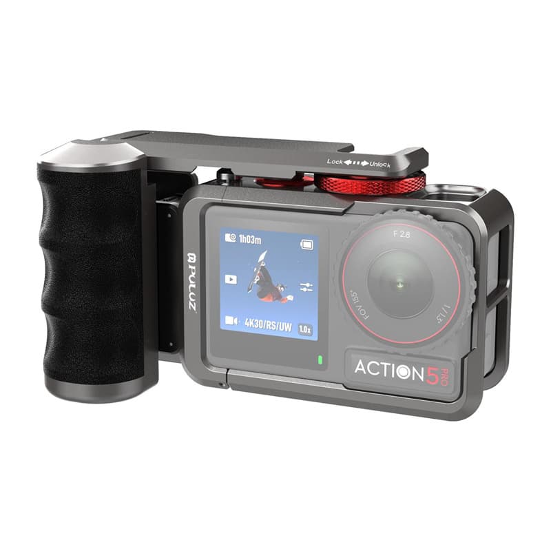 Puluz Kovinsko ohišje z ročajem za DJI Osmo Action 5 Pro / 4 / 3