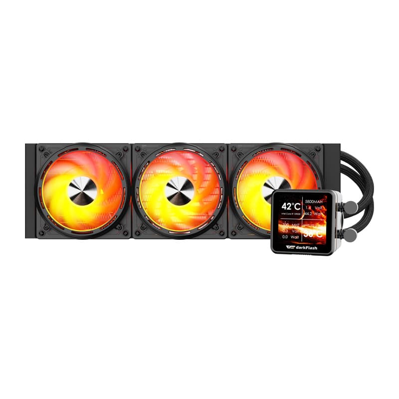 Vodeno hlajenje procesorja Darkflash DE360 (črno) 3