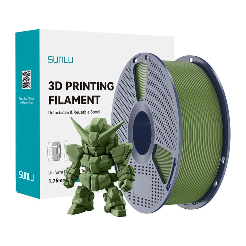 Sunlu PLA+ 2.0 filament, olivno zelen, 1.75 mm
