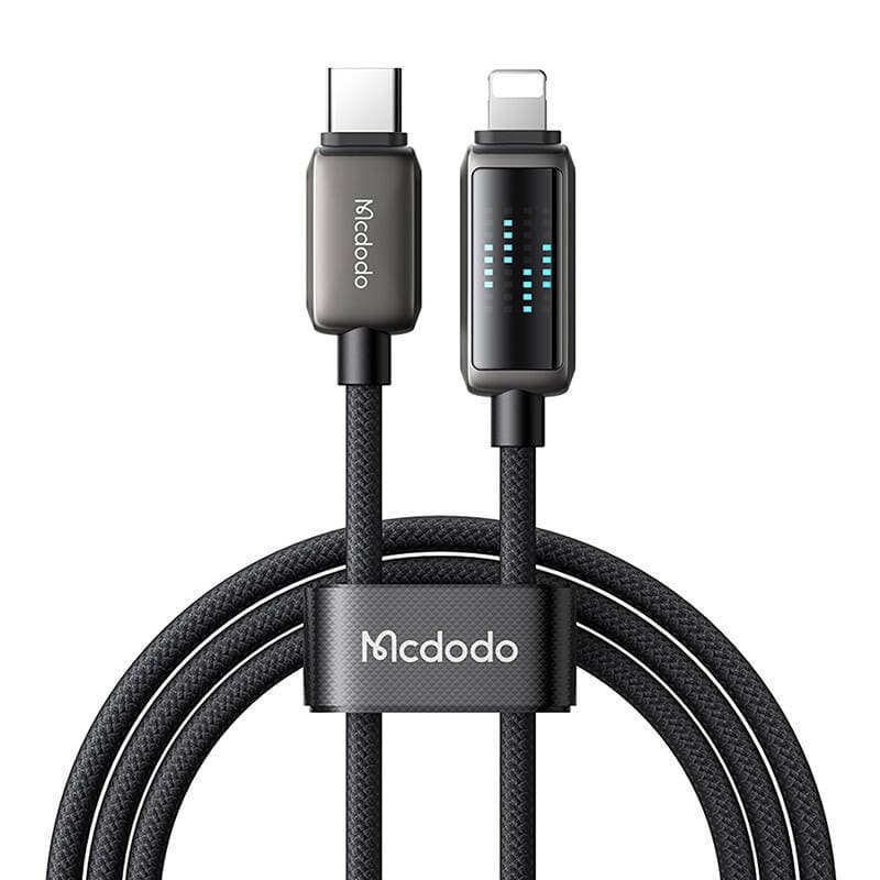 Mcdodo CA-2630 USB-C na Lightning kabel, 36W, LED zaslon, 1.2m