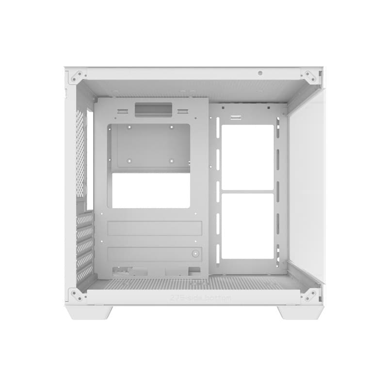 Darkflash C275P računalniško ohišje brez ventilatorjev (Bela) 3