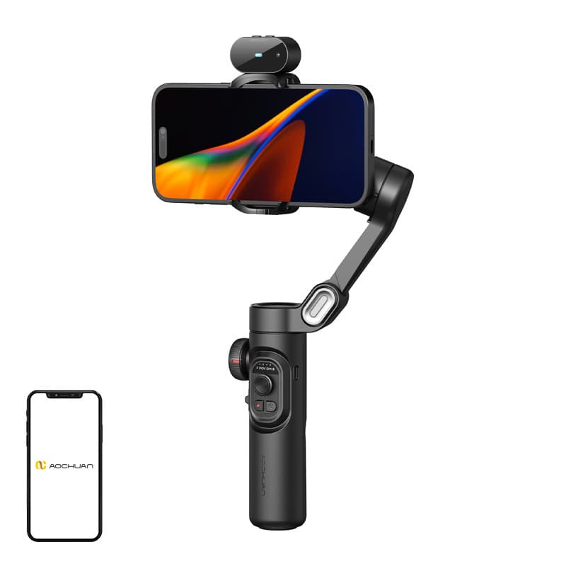 AOCHUAN XE Gimbal z AI Senzorjem (Črn)