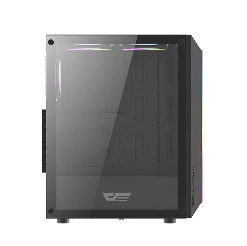 Računalniško ohišje Darkflash DK151 LED, črno + 3 RGB ventilatorje 5