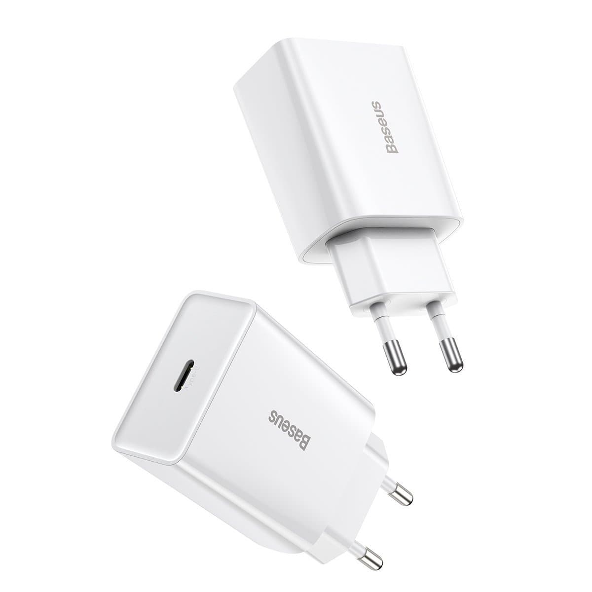 Baseus Mini Quick Charger USB-C PD, 20W (bel) 4