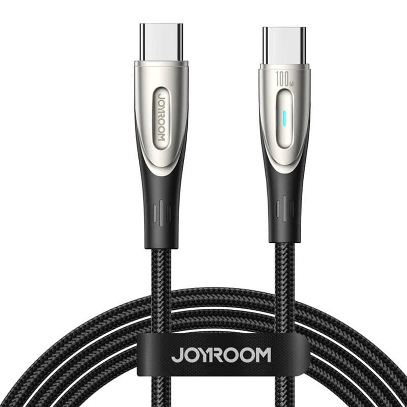 Joyroom Star-Light kabel USB-C v USB-C, 100W, 1,2m, črn