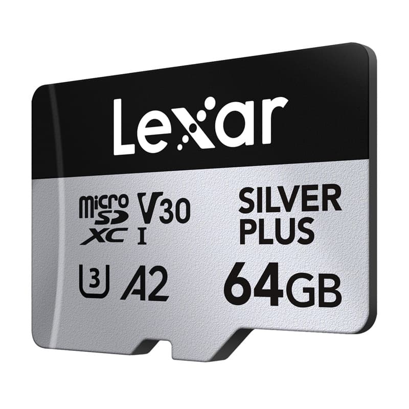 Lexar High-Performance Silver Plus microSDXC 64GB + adapter 4