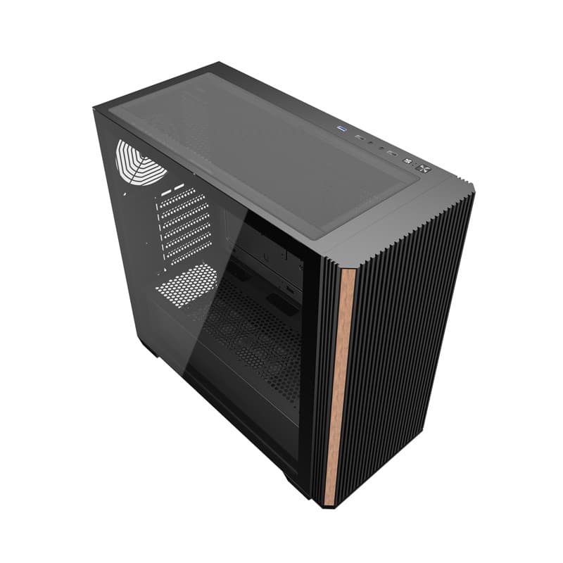 Darkflash DS900WS ATX ohišje za računalnik brez ventilatorjev (črno) 3