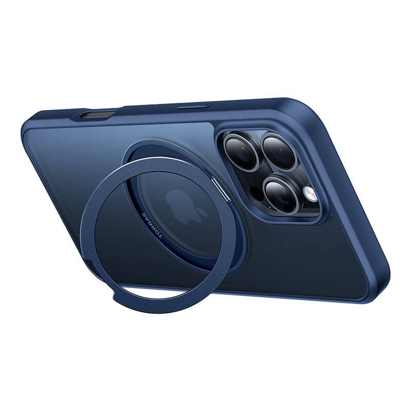 Torras Ostand Pro etui za iPhone 16 Pro Max (modr) 3