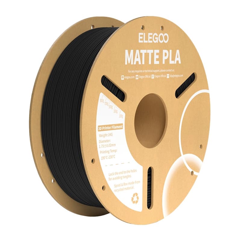 ELEGOO PLA Matte filament, črna